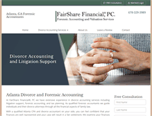 Tablet Screenshot of fairsharefinancial.com